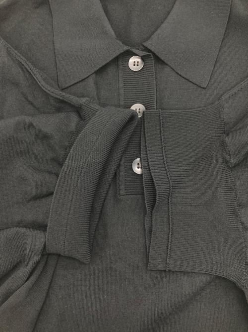 JOURNAL STANDARD relume（ジャーナルスタンダード レリューム）JOURNAL STANDARD relume (ジャーナルスタンダード レリューム) ウォッシャブルニットポロシャツ ブラック サイズ:FREEの古着・服飾アイテム