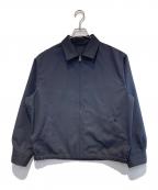 SHIPSシップス）の古着「ウールライク ポリエステル ジップ ブルゾン」｜ネイビー