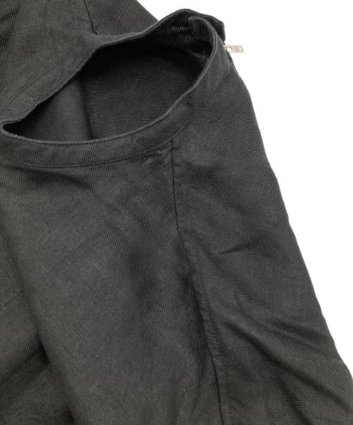 HYKE（ハイク）HYKE (ハイク) リネンブラウス ブラック サイズ:1の古着・服飾アイテム