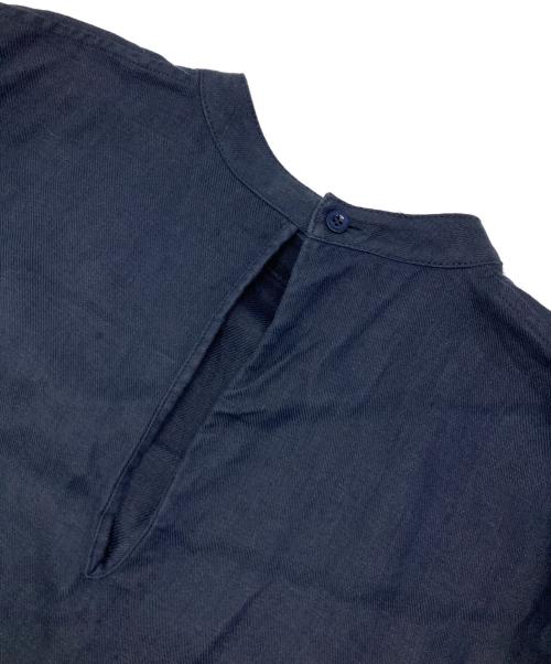 HYKE（ハイク）HYKE (ハイク) LINEN DRESS ネイビー サイズ:2の古着・服飾アイテム