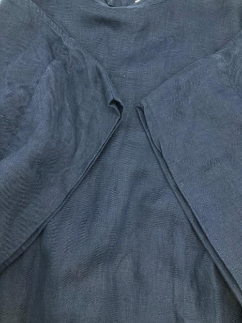 HYKE（ハイク）HYKE (ハイク) LINEN DRESS ネイビー サイズ:2の古着・服飾アイテム