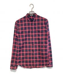 DIOR HOMME（ディオール オム）の古着「チェックBDシャツ」｜レッド×ネイビー