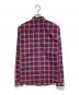 DIOR HOMME (ディオール オム) チェックBDシャツ レッド×ネイビー サイズ:37：18000円