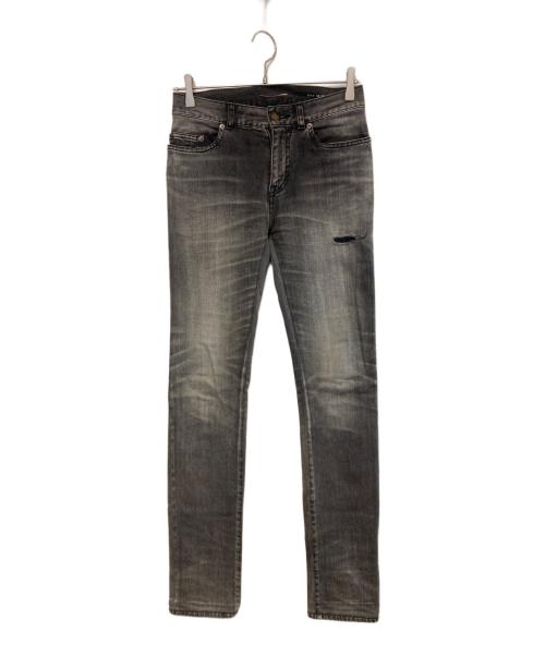 Saint Laurent Paris（サンローランパリ）Saint Laurent Paris (サンローランパリ) スキニーデニムパンツ ブラック サイズ:28の古着・服飾アイテム