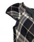 中古・古着 BURBERRY BLUE LABEL (バーバリー ブルー レーベル) チェックショートスリーブワンピース ブラック×ホワイト サイズ:36：4500円