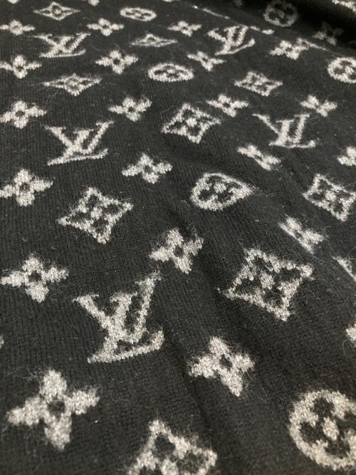 LOUIS VUITTON（ルイ ヴィトン）LOUIS VUITTON (ルイ ヴィトン) ハーフアンドハーフ モノグラム カシミヤニットセーター ブラック サイズ:Mの古着・服飾アイテム