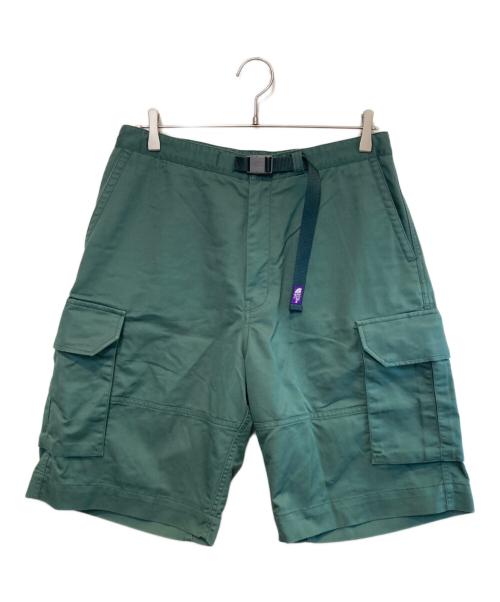 THE NORTHFACE PURPLELABEL（ザ・ノースフェイス パープルレーベル）THE NORTHFACE PURPLELABEL (ザ・ノースフェイス パープルレーベル) Stretch Twill Cargo Shorts グリーン サイズ:32の古着・服飾アイテム
