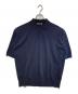 AURALEE（オーラリー）の古着「Super High Gauge Cotton Knit Short Sleeve Polo」｜ネイビー