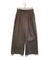 MAISON SPECIAL（メゾンスペシャル）の古着「4 Colors Chambray Washable Wool Prime-Wide Two Tuck Wide Pants」｜ブラウン