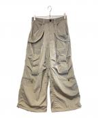 MAISON SPECIALメゾンスペシャル）の古着「Parachute Prime-Wide Pants」｜グレー