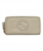 GUCCIグッチ）の古着「ソーホー ラウンド ファスナーウォレット」｜ホワイト