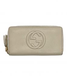 GUCCI（グッチ）の古着「ソーホー ラウンド ファスナーウォレット」｜ホワイト