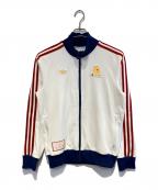 adidasアディダス）の古着「ASローマ テラスアイコントラックトップ」｜ホワイト×ブルー