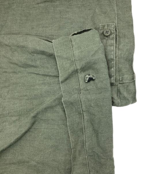 KAGURE（カグレ）KAGURE (カグレ) リネンユーティリティーパンツ オリーブ サイズ:FREEの古着・服飾アイテム
