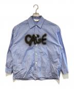 Soe SHIRTSソーイシャツ）の古着「別注ストライプシャツ」｜ブルー