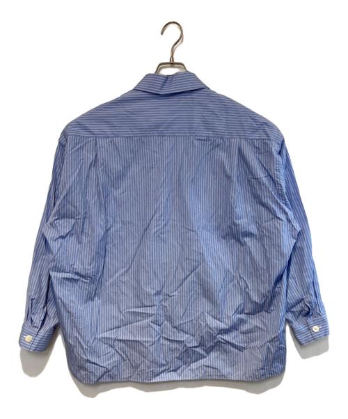 Soe SHIRTS（ソーイシャツ）Soe SHIRTS (ソーイシャツ) 別注ストライプシャツ ブルー サイズ:38の古着・服飾アイテム