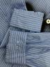 中古・古着 Soe SHIRTS (ソーイシャツ) 別注ストライプシャツ ブルー サイズ:38：8000円