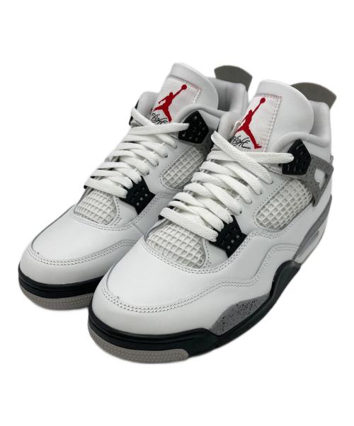 NIKE（ナイキ）NIKE (ナイキ) AIR JORDAN 4 RETRO ホワイト サイズ:US9 未使用品の古着・服飾アイテム