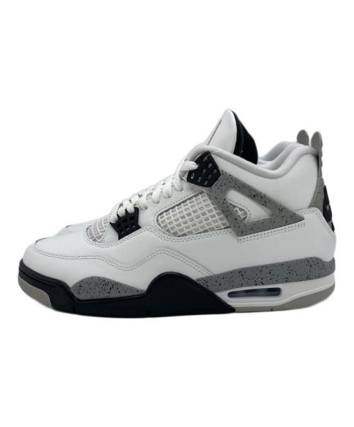 NIKE（ナイキ）NIKE (ナイキ) AIR JORDAN 4 RETRO ホワイト サイズ:US9 未使用品の古着・服飾アイテム