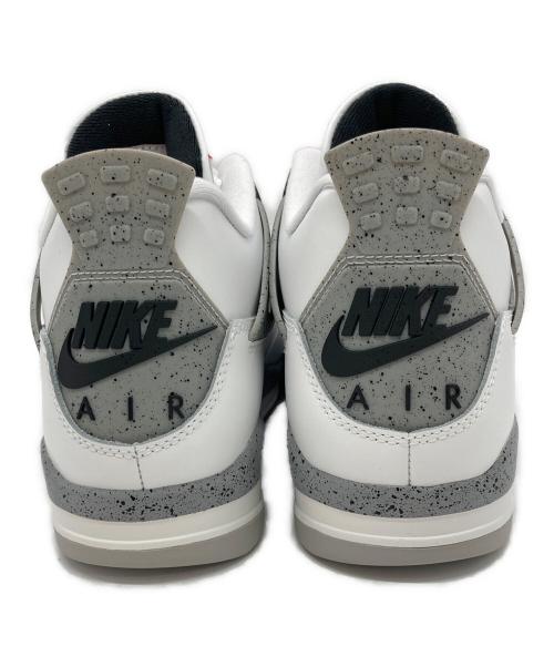 NIKE（ナイキ）NIKE (ナイキ) AIR JORDAN 4 RETRO ホワイト サイズ:US9 未使用品の古着・服飾アイテム