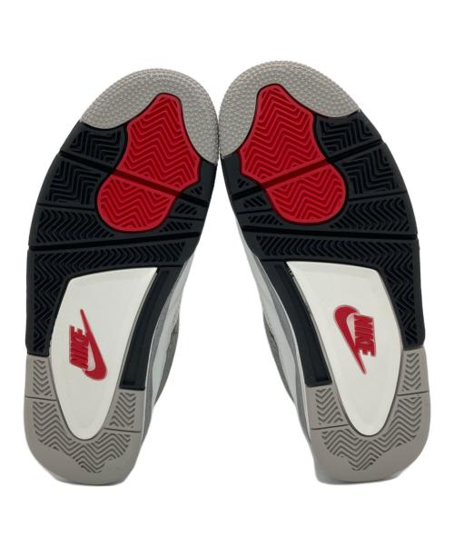 NIKE（ナイキ）NIKE (ナイキ) AIR JORDAN 4 RETRO ホワイト サイズ:US9 未使用品の古着・服飾アイテム