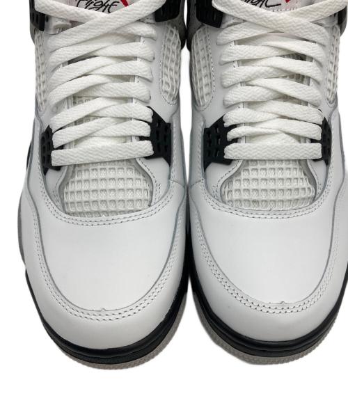 NIKE（ナイキ）NIKE (ナイキ) AIR JORDAN 4 RETRO ホワイト サイズ:US9 未使用品の古着・服飾アイテム