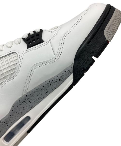 NIKE（ナイキ）NIKE (ナイキ) AIR JORDAN 4 RETRO ホワイト サイズ:US9 未使用品の古着・服飾アイテム