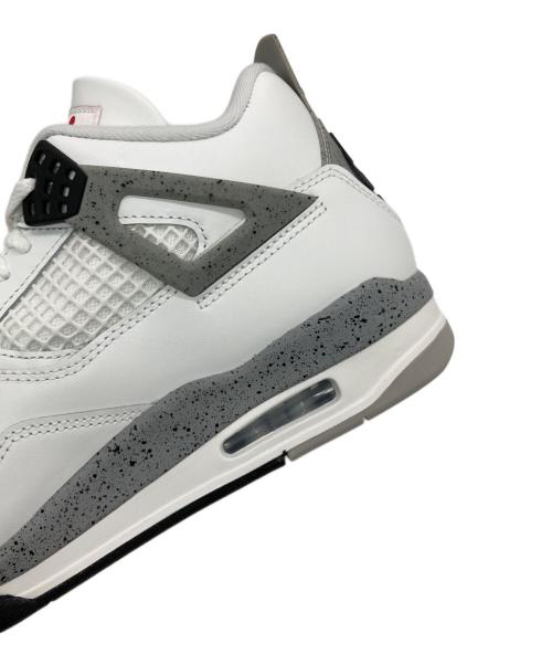 NIKE（ナイキ）NIKE (ナイキ) AIR JORDAN 4 RETRO ホワイト サイズ:US9 未使用品の古着・服飾アイテム