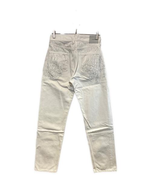 NAMACHEKO（ナマチェコ）NAMACHEKO (ナマチェコ) PAINT CRACKS DENIM ホワイト サイズ:Sの古着・服飾アイテム