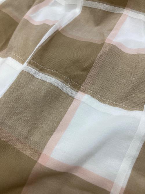 BLUE LABEL CRESTBRIDGE（ブルーレーベルクレストブリッジ）BLUE LABEL CRESTBRIDGE (ブルーレーベルクレストブリッジ) 切替ワンピース ホワイト×ベージュ サイズ:38 未使用品の古着・服飾アイテム
