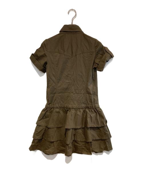 BURBERRY BLUE LABEL（バーバリー ブルー レーベル）BURBERRY BLUE LABEL (バーバリー ブルー レーベル) 半袖ワンピース ブラウン サイズ:36の古着・服飾アイテム