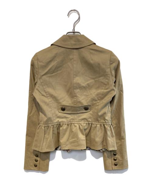 BURBERRY BLUE LABEL（バーバリー ブルー レーベル）BURBERRY BLUE LABEL (バーバリー ブルー レーベル) 3Bジャケット ベージュ サイズ:36の古着・服飾アイテム