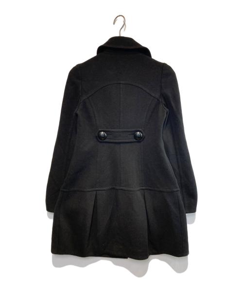 BURBERRY BLUE LABEL（バーバリー ブルー レーベル）BURBERRY BLUE LABEL (バーバリー ブルー レーベル) ダブルボタンロングコート ブラック サイズ:38の古着・服飾アイテム