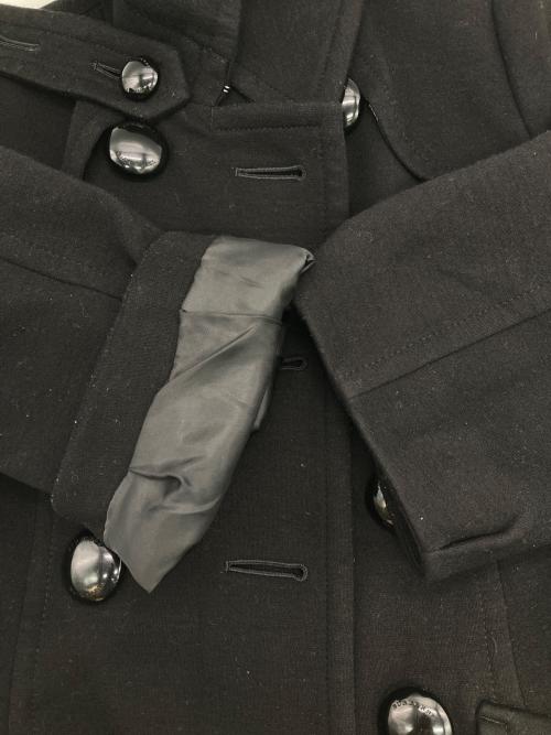 BURBERRY BLUE LABEL（バーバリー ブルー レーベル）BURBERRY BLUE LABEL (バーバリー ブルー レーベル) ダブルボタンロングコート ブラック サイズ:38の古着・服飾アイテム