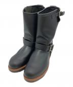 RED WINGレッドウィング）の古着「ENGINEER BOOTS」｜ブラック