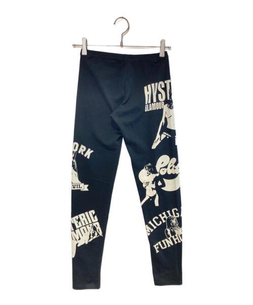 Hysteric Glamour（ヒステリックグラマー）Hysteric Glamour (ヒステリックグラマー) プリントレギンスパンツ ブラック サイズ:Freeの古着・服飾アイテム