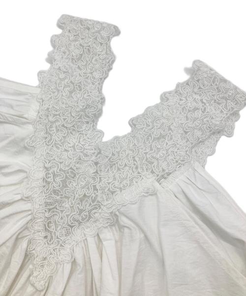 EN NEUME（エン ノイム）EN NEUME (エン ノイム) Lace Mini Dress ホワイト サイズ:1 未使用品の古着・服飾アイテム
