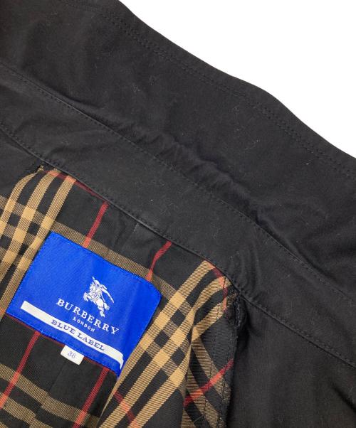 BURBERRY BLUE LABEL（バーバリー ブルー レーベル）BURBERRY BLUE LABEL (バーバリー ブルー レーベル) トレンチコート ブラック サイズ:38の古着・服飾アイテム