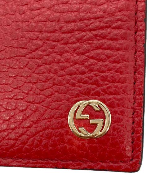 GUCCI（グッチ）GUCCI (グッチ) インターロッキングGチェーンショルダーバッグ レッドの古着・服飾アイテム
