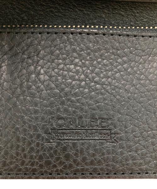 CALEE（キャリー）CALEE (キャリー) SILVER STAR CONCHO FLAP LEATHER HALF WALLET ブラックの古着・服飾アイテム