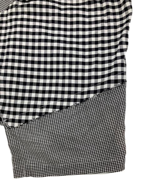 COMME des GARCONS tricot（コムデギャルソントリコ）COMME des GARCONS tricot (コムデギャルソントリコ) パッチワークスカート ホワイト×ブラック サイズ:Freeの古着・服飾アイテム