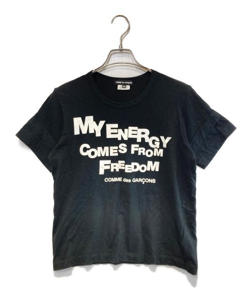 COMME des GARCONS（コムデギャルソン）COMME des GARCONS (コムデギャルソン) プリントTシャツ ブラック サイズ:Mの古着・服飾アイテム