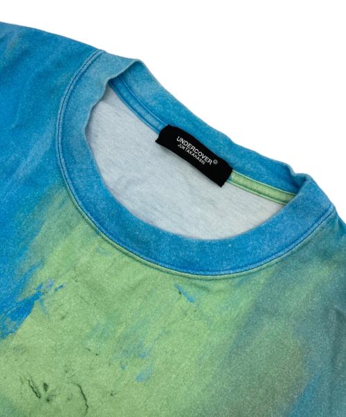 UNDERCOVER（アンダーカバー）UNDERCOVER (アンダーカバー) クルーネックカットソー ブルー×グリーン サイズ:1の古着・服飾アイテム