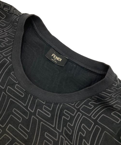 FENDI（フェンディ）FENDI (フェンディ) FFバーディゴクルーネックT ブラック サイズ:XLの古着・服飾アイテム