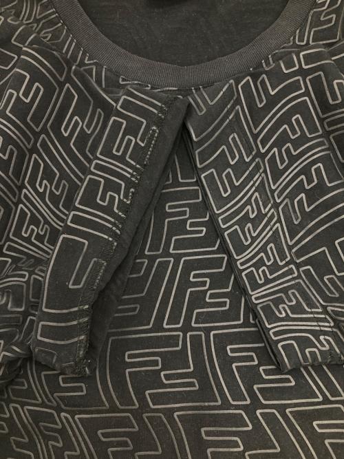 FENDI（フェンディ）FENDI (フェンディ) FFバーディゴクルーネックT ブラック サイズ:XLの古着・服飾アイテム