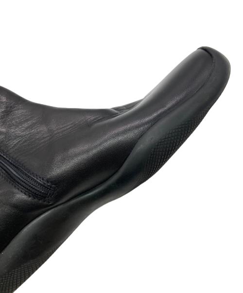 PRADA SPORTS（プラダスポーツ）PRADA SPORTS (プラダスポーツ) レザーサイドジップシューズ ブラック サイズ:35 1/2の古着・服飾アイテム
