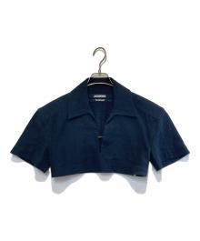 jacquemus（ジャックムス）の古着「半袖プルオーバーシャツ」｜ネイビー