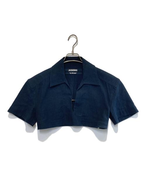 jacquemus（ジャックムス）jacquemus (ジャックムス) 半袖プルオーバーシャツ ネイビー サイズ:34の古着・服飾アイテム