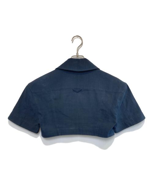 jacquemus（ジャックムス）jacquemus (ジャックムス) 半袖プルオーバーシャツ ネイビー サイズ:34の古着・服飾アイテム