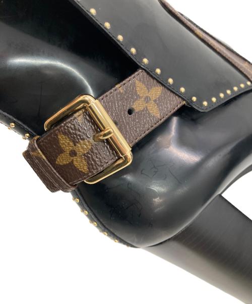 LOUIS VUITTON（ルイ ヴィトン）LOUIS VUITTON (ルイ ヴィトン) スタートレイルライン アンクルブーツ ブラック×ブラウン サイズ:38の古着・服飾アイテム